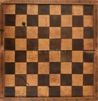 Régi sakk szett, teljes, 26x26 cm