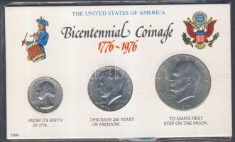 USA 1976 1/4$ + 1/2$ + 1$ "Bicentennial" szettben T:2