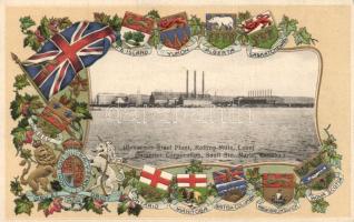 Sault Ste. Marie Bessemer Steel Plant Emb. litho