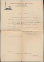 1942 Bereczky Albert (1893-1966) református püspök által aláírt levél