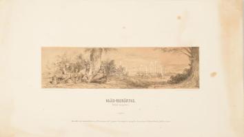 1854 Oláh cigányok Kolozs megyében, Országh Antal tollrajza nyomán készült litográfia, foltokkal, la...