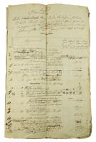 1846 Gulácsi (Nemesgulács) Zala megye Póssa Mihályné birtokainak jövedelem kimutatása és összeírása ...