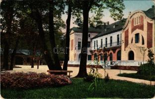 1921 Nyíregyháza-Sóstófürdő, vendéglő park. Képeslevelezőlap király kiadása (EK)