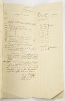 1849 Összeírása a néhai Eöry Antal után marad ingó és ingatlan javaknak. Csobánci szőlő és borok, gy...