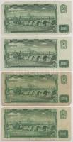 Csehszlovákia 1961. 100K (4x) T:F-VG szakadások
Czechoslovakia 1961. 100 Korun (4x) C:F-VG tears
K...