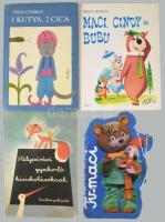 4 db gyermekkönyv: Hanna-Barbera: Maci, Cindy és Bubu.; Végh György: 1 kutya, 2 cica.; Helyesírási g...