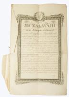 1848 Zalavári Szent Adorjánról címzett gyülekezet könyvébe foglalt Eöry Istvánt illető osztályos egy...