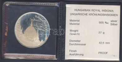 1978. "Koronázási jelvények" Ag 27g tanúsítvánnyal, dísztokban T:PP