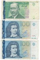 Észtország 1999. 100K (2x) + 2002. 25K T:F
Estonia 1999. 100 Krooni (2x) + 2002. 25 Krooni C:F
Kra...