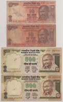 India DN 10R (2x) + 100R (4x) + 500R (2x) T:F kis beszakadások
India ND 10 Rupees (2x) + 100 Rupees...