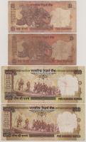 India DN 10R (2x) + 100R (4x) + 500R (2x) T:F kis beszakadások
India ND 10 Rupees (2x) + 100 Rupees...