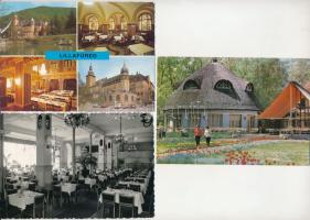 ÉTTERMEK, SZÁLLODÁK - 31 db MODERN magyar város képeslap + 27 db RÉGI / RESTAURANTS, HOTELS - 31 MOD...