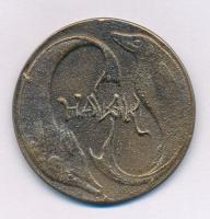1996. "Boldog Újévet / Halak" kétoldalas, öntött bronz emlékérem (40mm) T:XF