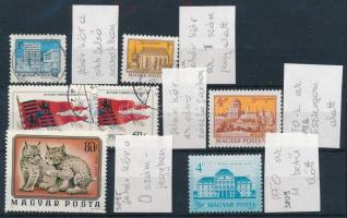 1972-1986 7 db bélyeg, mind poloskával