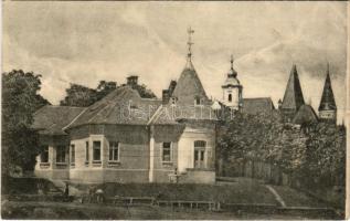 Vajdahunyad, Hunedoara; Teleki út 5. Csonka Géza fényképész új műterme 1910-ben, hátoldalon a fotós ...
