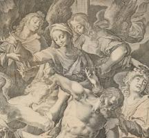 1608 Kilian, Lucas (1579-1637) Josph Heintz után: Krisztus levétele a keresztről. Rézmetszet, papír,...