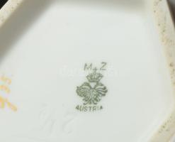 MZ Austria szecessziós kanna és cukortartó, jelzett, kopással, m: 24 cm