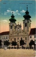 Győr, Szent Benedek rendi templom. Vasúti levelezőlapárusítás 22. sz. 1916. (EK)