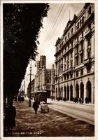1934 Cagliari, Via Roma / street view, tram (EK)