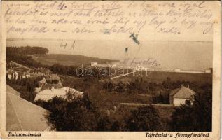 Balatonalmádi, tájrészlet a fövenyfürdővel (EK)