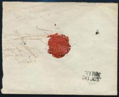 1845 Portós levél "COMORN" - Bécs