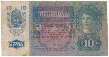1915. 10K piros "DEUTSCHÖSTERREICH" felülbélyegzéssel T:VG
Adamo K11B