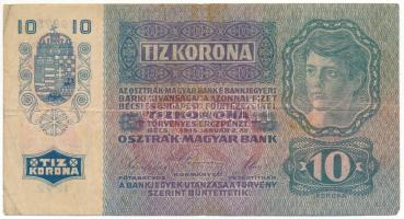 1915. 10K piros "DEUTSCHÖSTERREICH" felülbélyegzéssel T:F
Adamo K11B