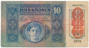 1915. 10K piros "DEUTSCHÖSTERREICH" felülbélyegzéssel T:F
Adamo K11B