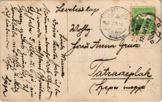 1908-1909 Kassa, Kosice; A kassai Magy. kir. állami felső ipariskola tanári kara és végzett hallgató...