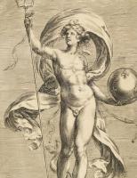 1615 Cherubino Alberti (1553-1615) A tengeri erők allegóriája. Rézmetszet, papír, jelzett. / Allegor...