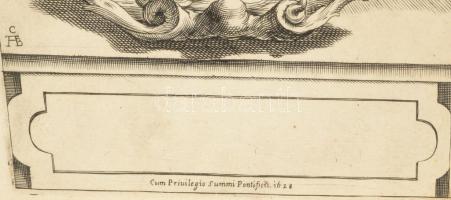 1615 Cherubino Alberti (1553-1615) A tengeri erők allegóriája. Rézmetszet, papír, jelzett. / Allegor...