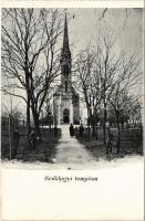Budapest XII. Svábhegyi templom, képeslapfüzetből (EK)