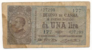 Olaszország 1914-1917. 1L T:VG
Italy 1914-1917. 1 Lira C:VG
Krause 36a