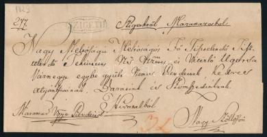1829 Hivatalos levél "SZIGETH" - Nagy Szöllős