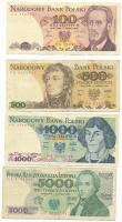 Lengyelország 1982. 500Zl + 1982. 1000Zl + 1986. 100Zl + 1988. 5000Zl T:F
Poland 1982. 500 Złotych ...