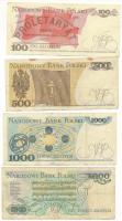 Lengyelország 1982. 500Zl + 1982. 1000Zl + 1986. 100Zl + 1988. 5000Zl T:F
Poland 1982. 500 Złotych ...