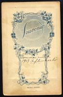 1917 Katonaruhás hölgy portréja, vizitkártya, a hátoldalon feliratozva, 11x7 cm
