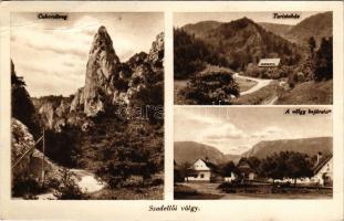 1939 Szádelő, Zádiel; Szádellői-völgy, Cukorsüveg, Turistaház, Völgy bejárata. Tobák fényképész felv...