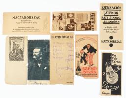20 darab számolócédula, vegyes állapotban