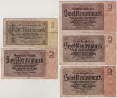 Német Harmadik Birodalom 1937. 1M + 2M (4x) T:F-VG
German Third Reich 1937. 1 Rentenmark + 2 Renten...