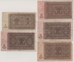 Német Harmadik Birodalom 1937. 1M + 2M (4x) T:F-VG
German Third Reich 1937. 1 Rentenmark + 2 Renten...