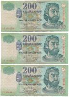 2003. 200Ft (3xklf betűjel: FA, FB, FC) T:F