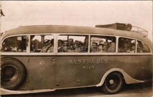 1937 Wien, Vienna, Bécs; Austrobus Wien / tourist autobus. photo