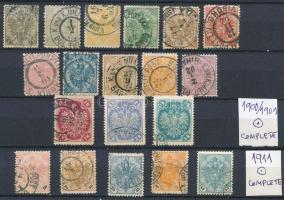 1879-1911 3 db teljes sor