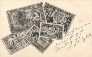 Austrian-Hungarian bank Korona banknotes