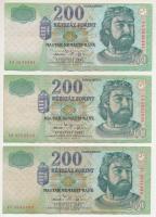 2006. 200Ft (3xklf betűjel: FA, FB, FC) T:F egyiken folt