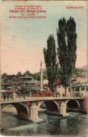 1915 Sarajevo, Földes-féle Margit Creme reklám / mosque, bridge, advertisement (r)