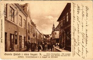 Ystad, Gamla i vara dagar, Gustaf Petzold / street view, shops (EK)
