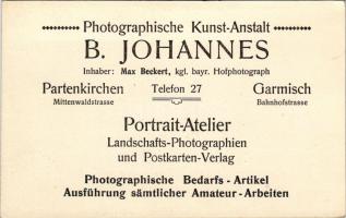 Photographische Kunst-Anstalt B. Johannes. Inhaber Max Beckert, kgl. bayr. Hofphotograph. Portrait-A...