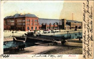 1909 Malmö, Jernvägsstationen / Bahnhof / railway station (fl)